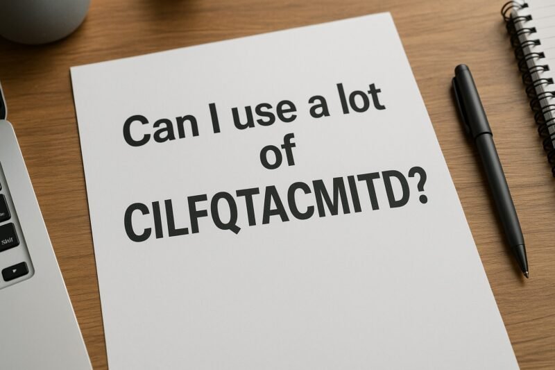 Can I Use A Lot Of Cilfqtacmitd? Everything You Need To Know